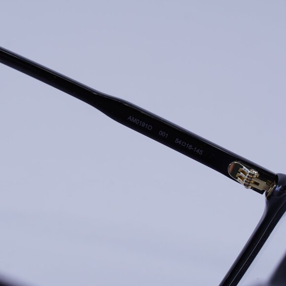 Alexander McQueen AM0191O 001 Eyeglasses Shiny Black 54mm Square Frame - Picture 6 of 10